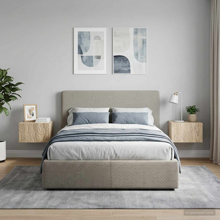 Væghængt Sideskab 2 pcs Sonoma-eg 34,5 x 33 x 20 cm