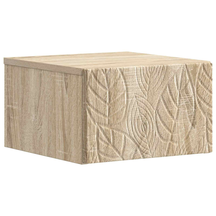 Væghængt Sideskab 2 pcs Sonoma-eg 34,5 x 33 x 20 cm