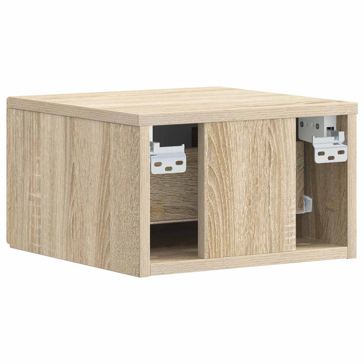 Væghængt Sideskab 2 pcs Sonoma-eg 34,5 x 33 x 20 cm