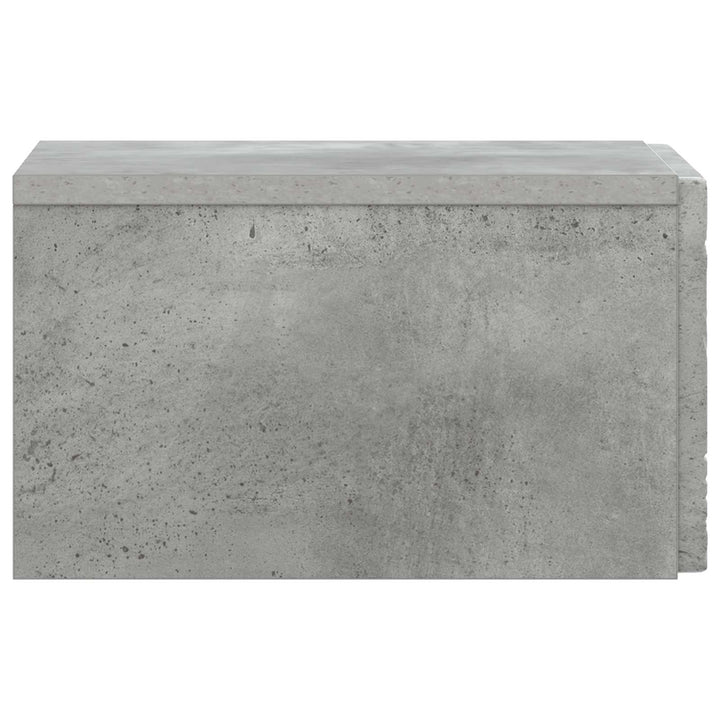 Væghængt Sideskab Betongrå 34,5 x 33 x 20 cm Konstrueret træ