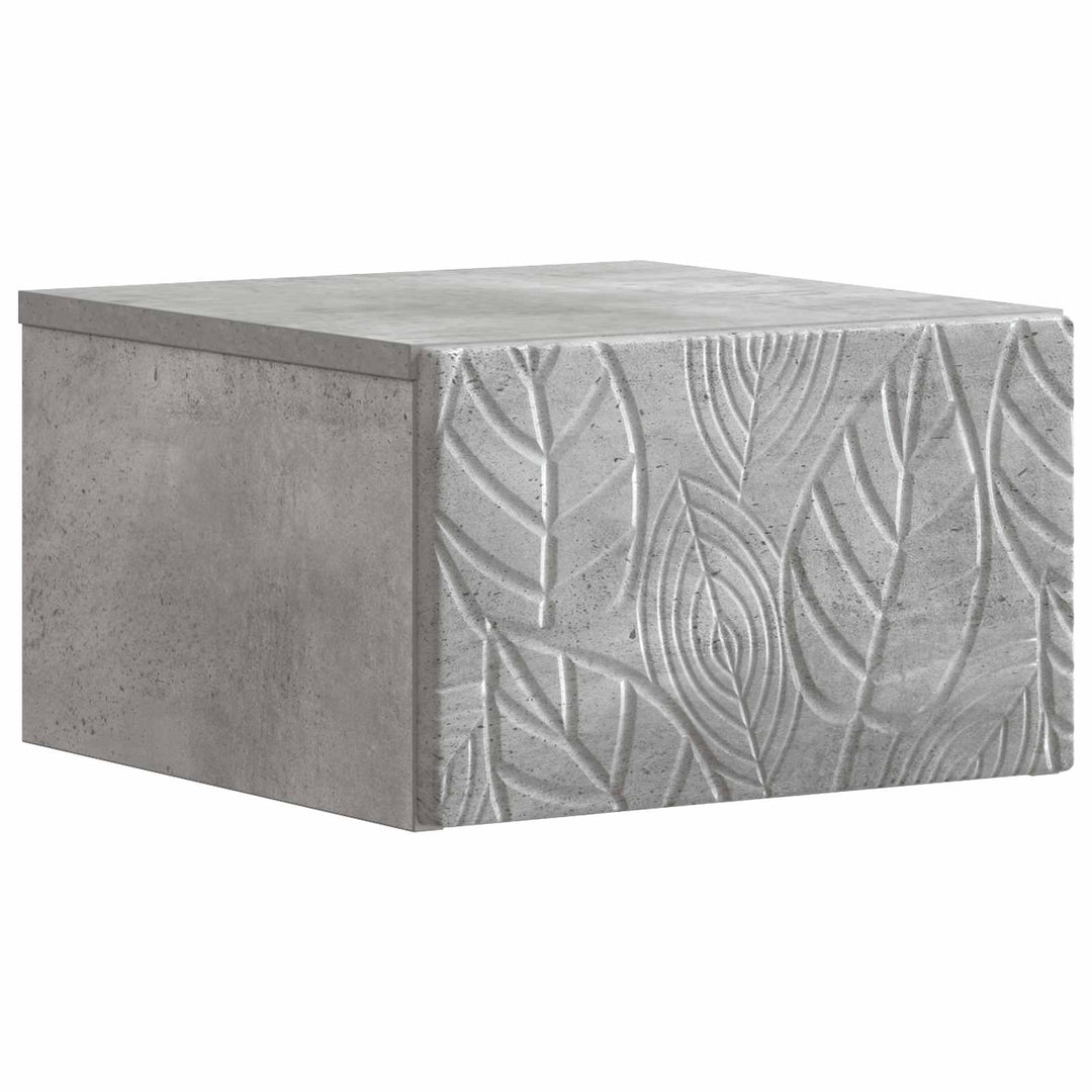 Væghængt Sideskab 2 pcs Betongrå 34,5 x 33 x 20 cm