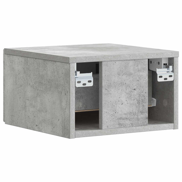 Væghængt Sideskab 2 pcs Betongrå 34,5 x 33 x 20 cm