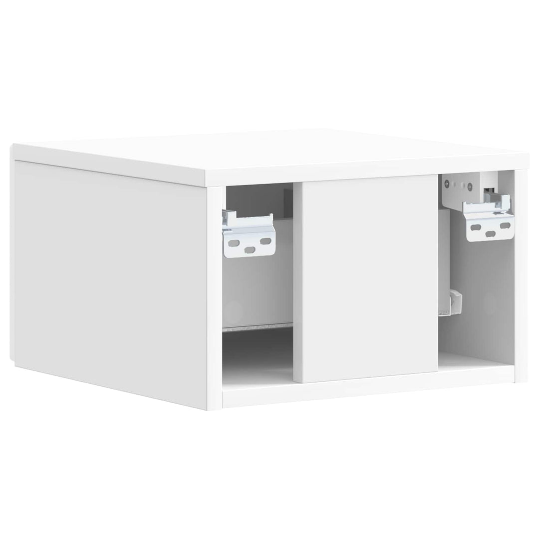 Væghængt Sideskab 2 pcs Hvid højglans 34,5 x 33 x 20 cm