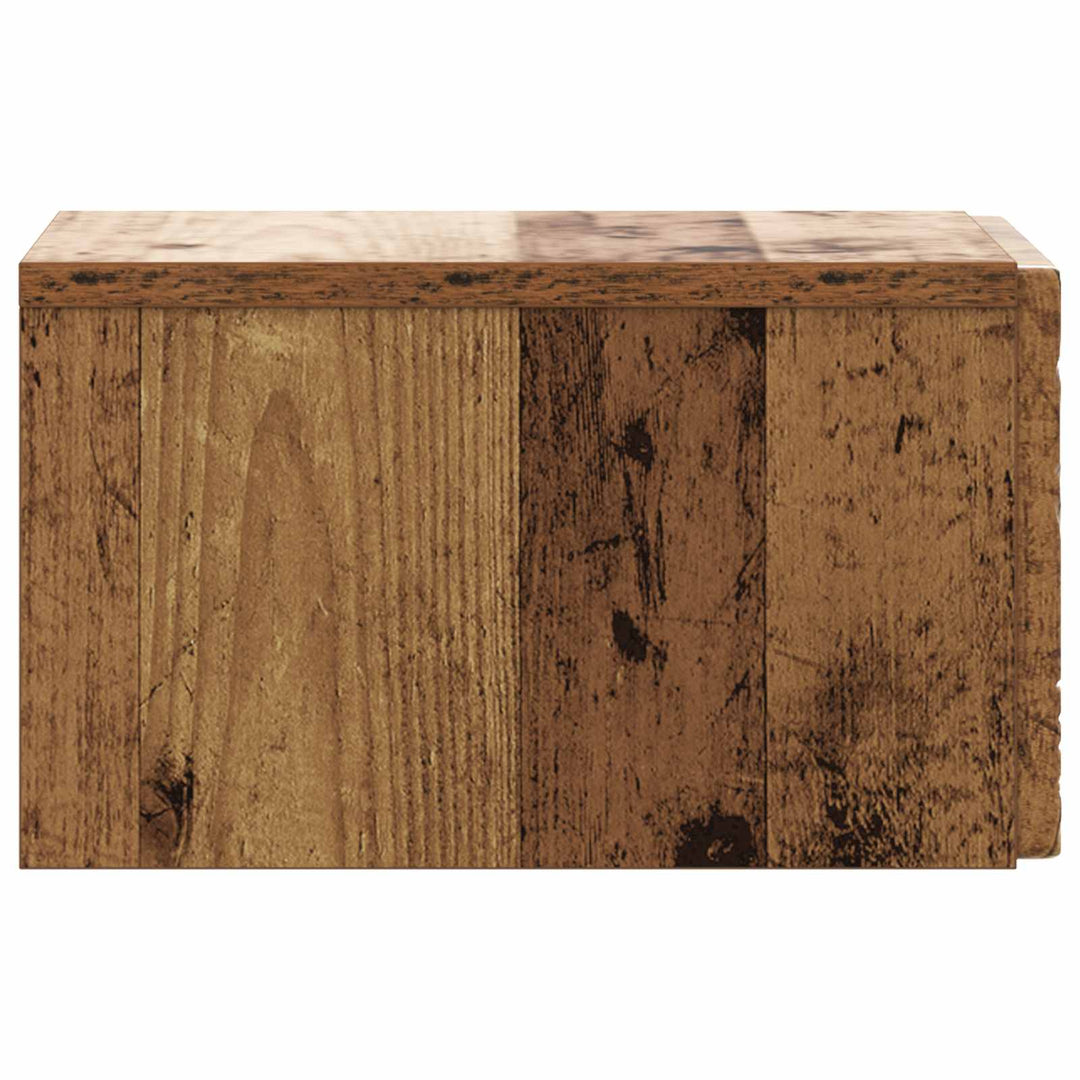 Væghængt Sideskab Gammelt træ 34,5 x 33 x 20 cm Konstrueret træ
