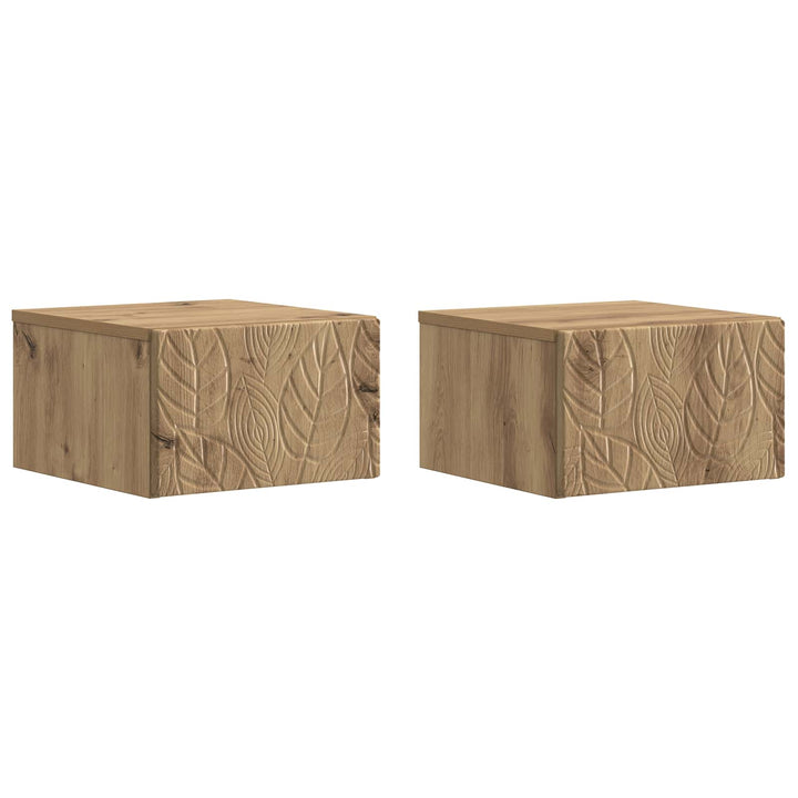 Væghængt Sideskab 2 pcs Artisan-eg 34,5 x 33 x 20 cm