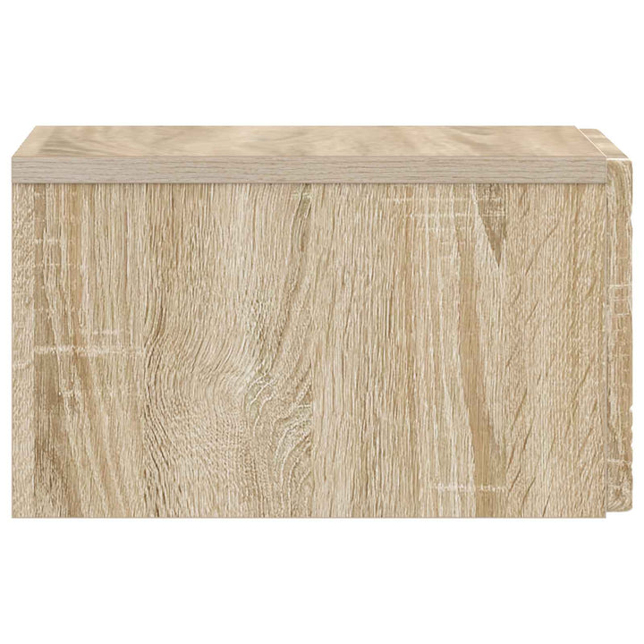 Væghængt Natbord 2 pcs Sonoma-eg 49 x 34,5 x 20 cm