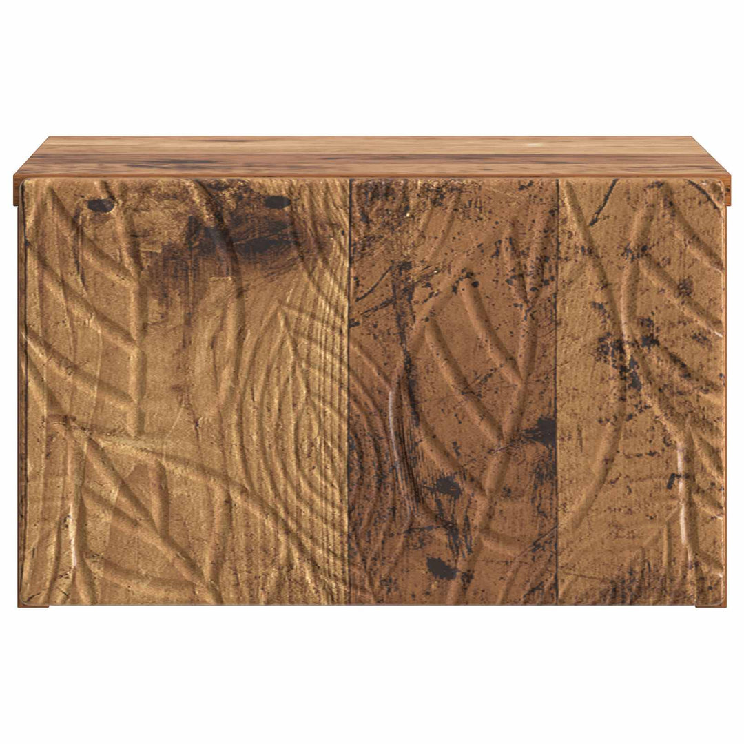 Væghængt Natbord Gammelt træ 49 x 34,5 x 20 cm Konstrueret træ