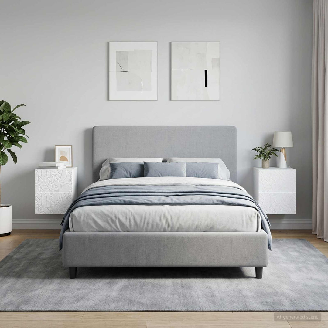 Væghængt Natbord 2 pcs Hvid 34,5 x 33 x 40 cm Konstrueret træ