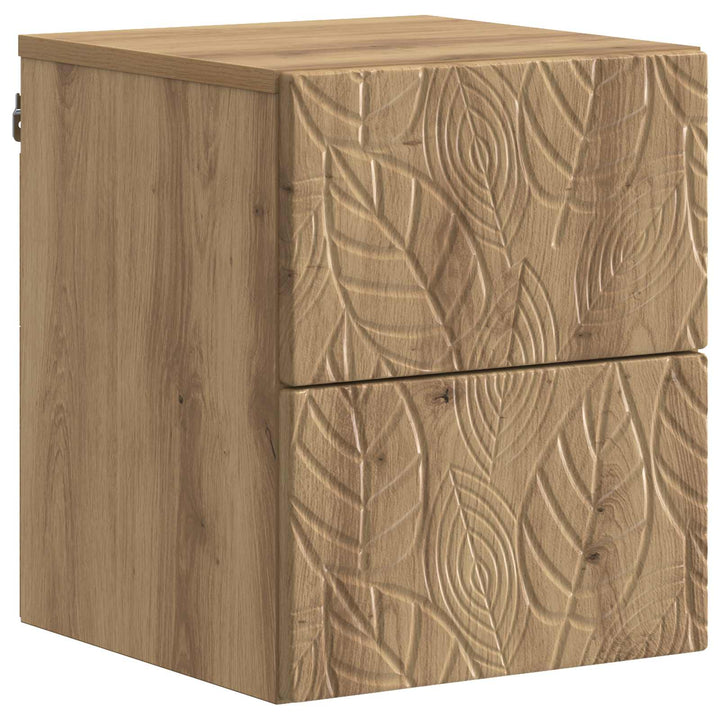 Væghængt Natbord 2 pcs Artisan-eg 34,5 x 33 x 40 cm