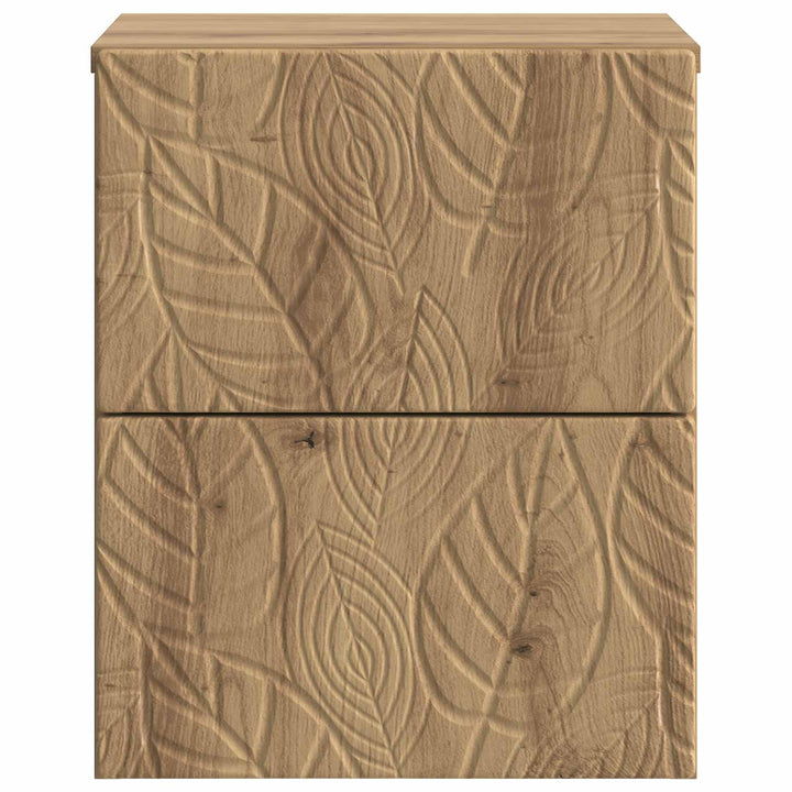 Væghængt Natbord 2 pcs Artisan-eg 34,5 x 33 x 40 cm