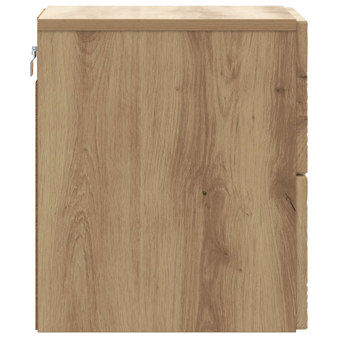 Væghængt Natbord 2 pcs Artisan-eg 34,5 x 33 x 40 cm