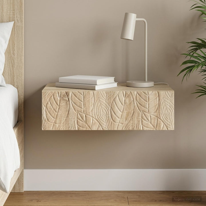 Væghængt Sideskab 59 x 34,5 x 17 cm Konstrueret træ Sonoma-eg