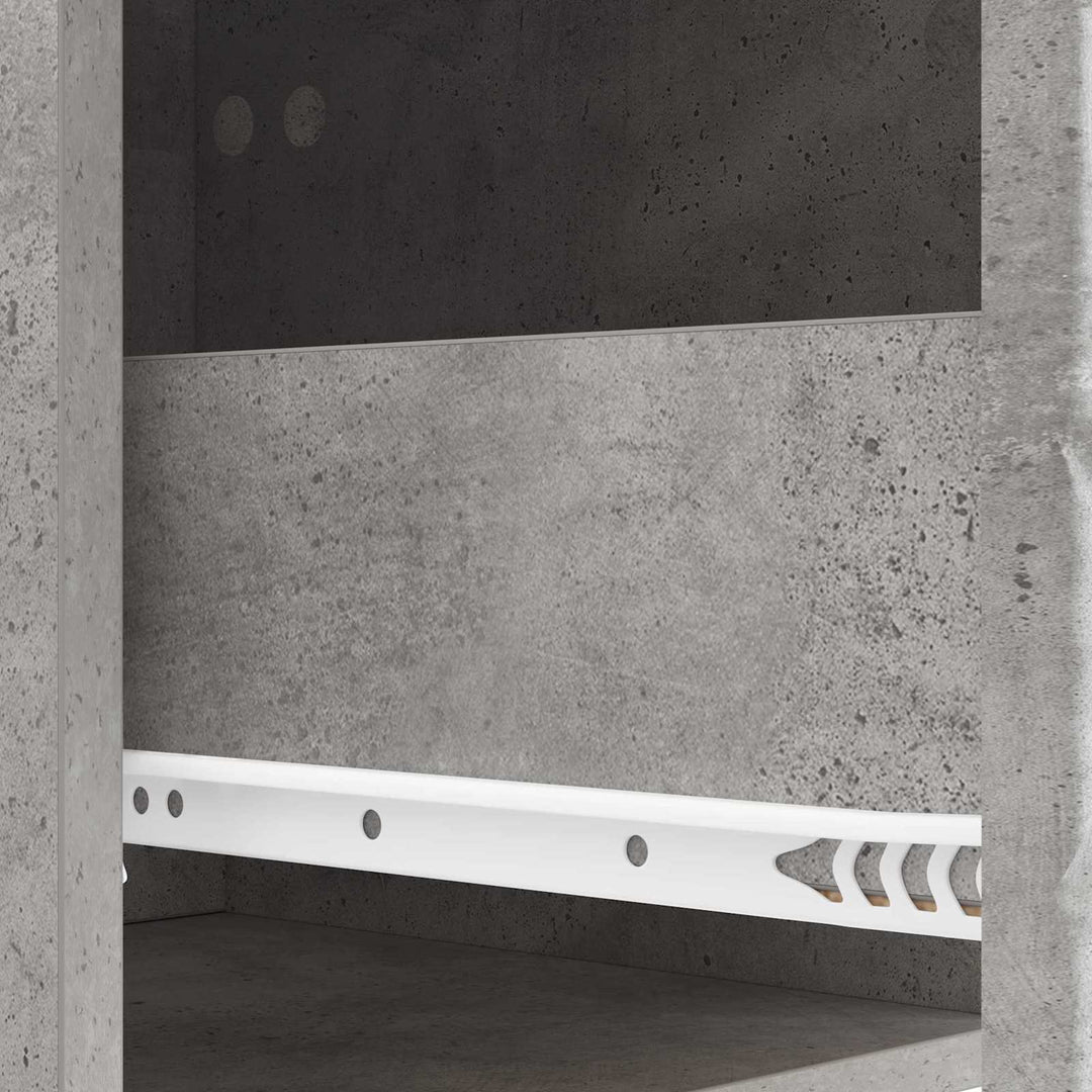 Væghængt Sideskab Betongrå 59 x 34,5 x 17 cm Konstrueret træ