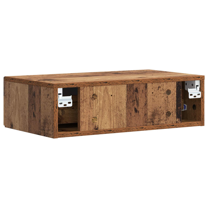 Væghængt Sideskab Gammelt træ 59 x 34,5 x 17 cm Konstrueret træ