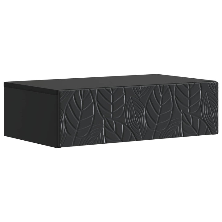 Væghængt Sideskab Sort 87,5 x 34,5 x 17 cm Konstrueret træ