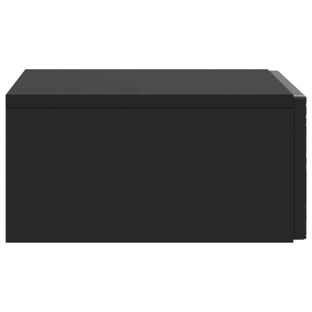 Væghængt Sideskab Sort 87,5 x 34,5 x 17 cm Konstrueret træ