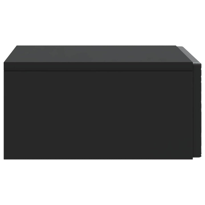 Væghængt Sideskab Sort 87,5 x 34,5 x 17 cm Konstrueret træ
