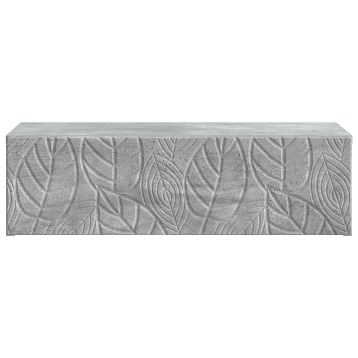 Væghængt Sideskab Betongrå 87,5 x 34,5 x 17 cm Konstrueret træ