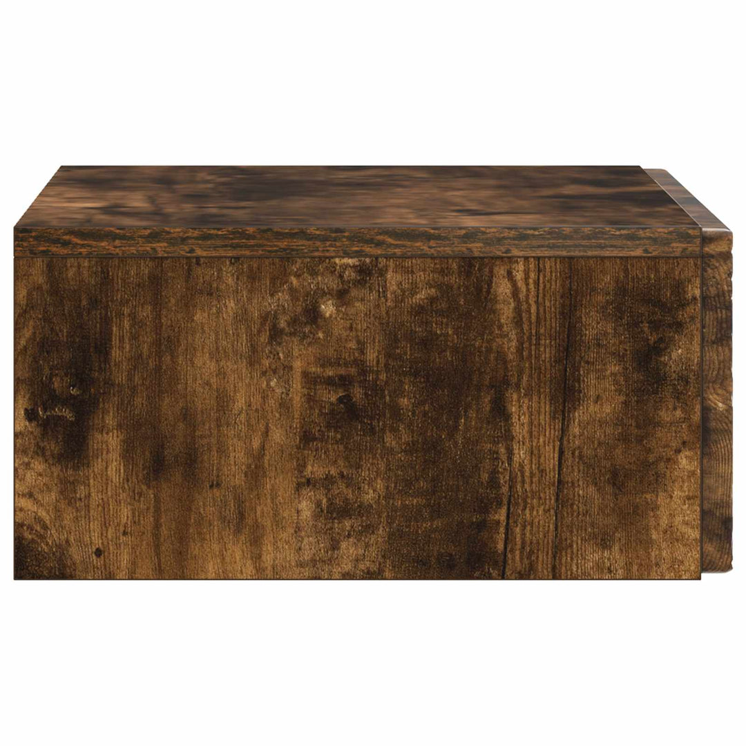Væghængt Sideskab 87,5 x 34,5 x 17 cm Konstrueret træ Røget eg