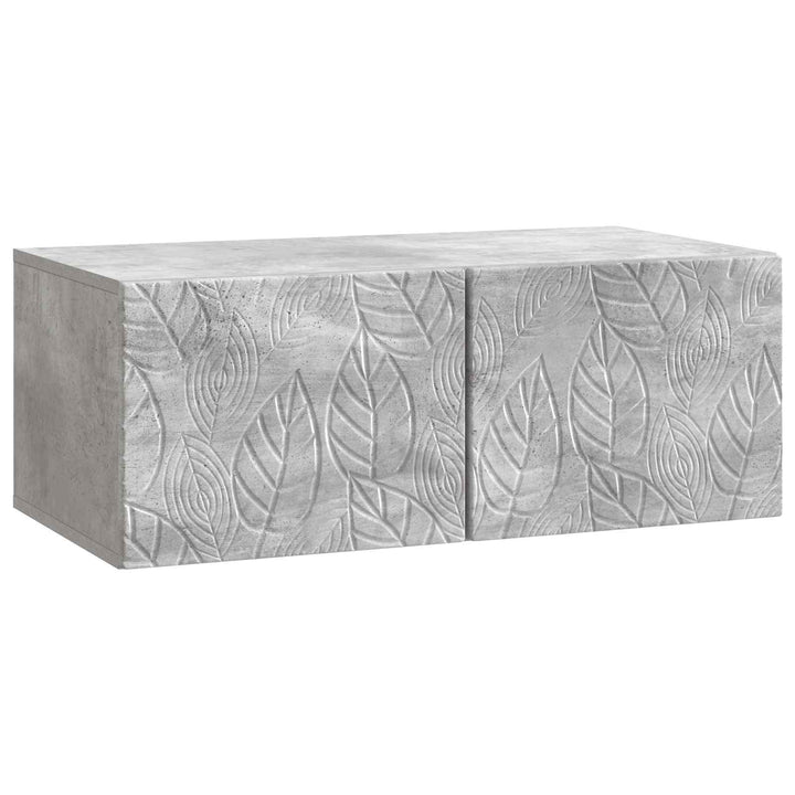 Væghængt TV-skab 59,5 x 41 x 30 cm Betongrå Konstrueret træ