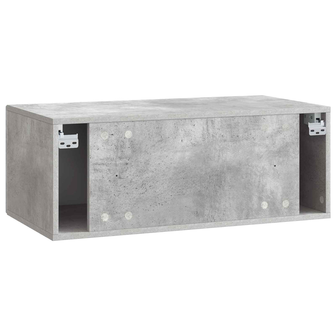 Væghængt TV-skab 59,5 x 41 x 30 cm Betongrå Konstrueret træ