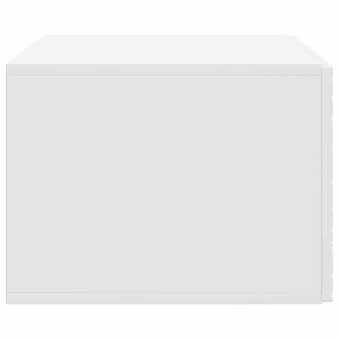 Væghængt TV-skab 59,5 x 41 x 30 cm Hvid højglans