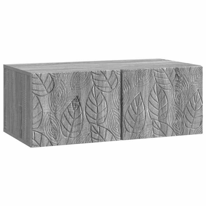Væghængt TV-skab 59,5 x 41 x 30 cm Grå Sonoma Konstrueret træ