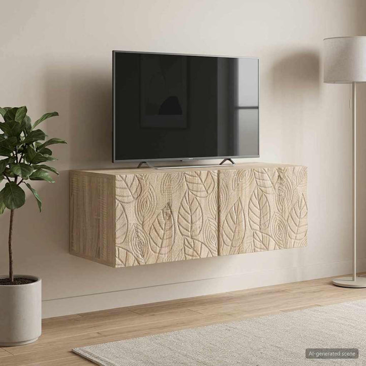 Væghængt TV-skab 78,5 x 41 x 30 cm Sonoma-eg Konstrueret træ