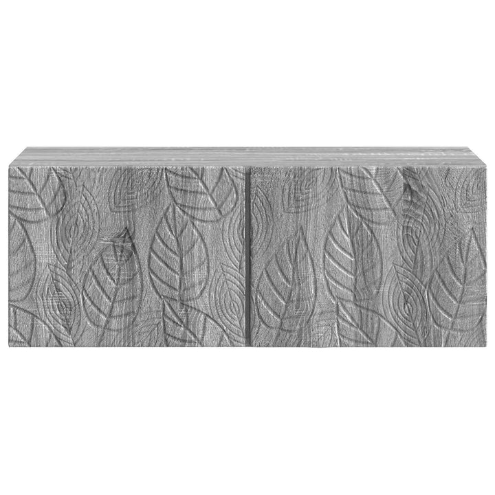 Væghængt TV-skab 98 x 41 x 30 cm Grå Sonoma Konstrueret træ