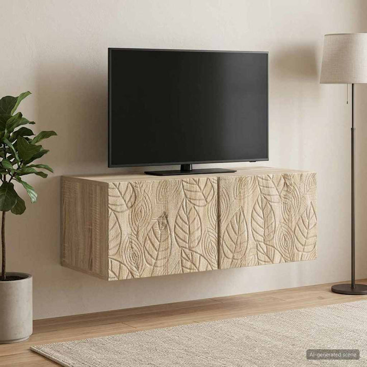 Væghængt TV-skab 78,5 x 31 cm Sonoma-eg Konstrueret træ