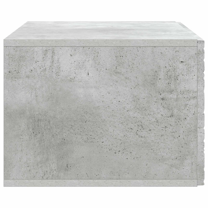 Væghængt TV-skab 78,5 x 31 cm Betongrå Konstrueret træ