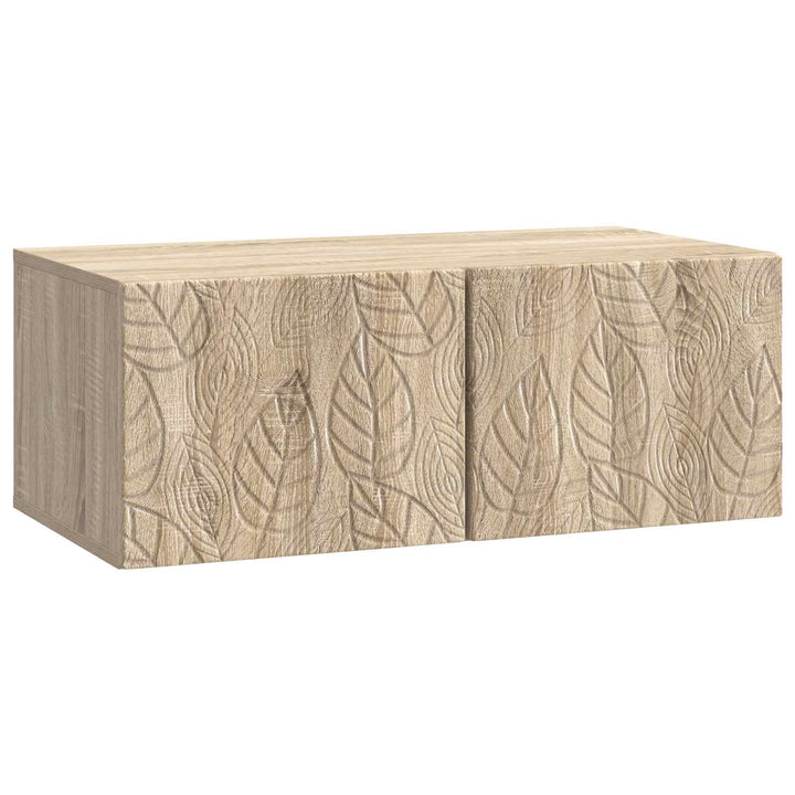 Væghængt TV-skab 98 x 31 cm Sonoma-eg Konstrueret træ