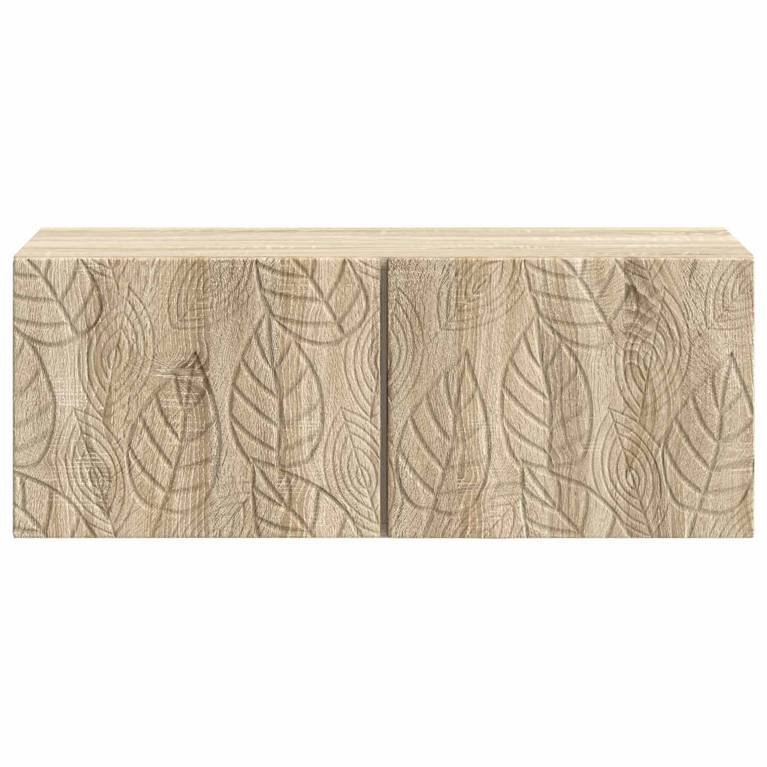 Væghængt TV-skab 98 x 31 cm Sonoma-eg Konstrueret træ