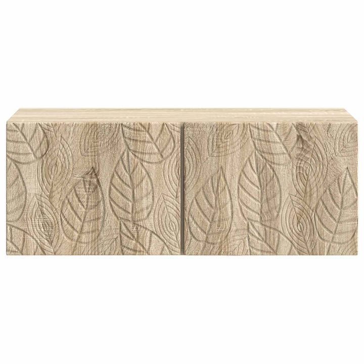 Væghængt TV-skab 98 x 31 cm Sonoma-eg Konstrueret træ