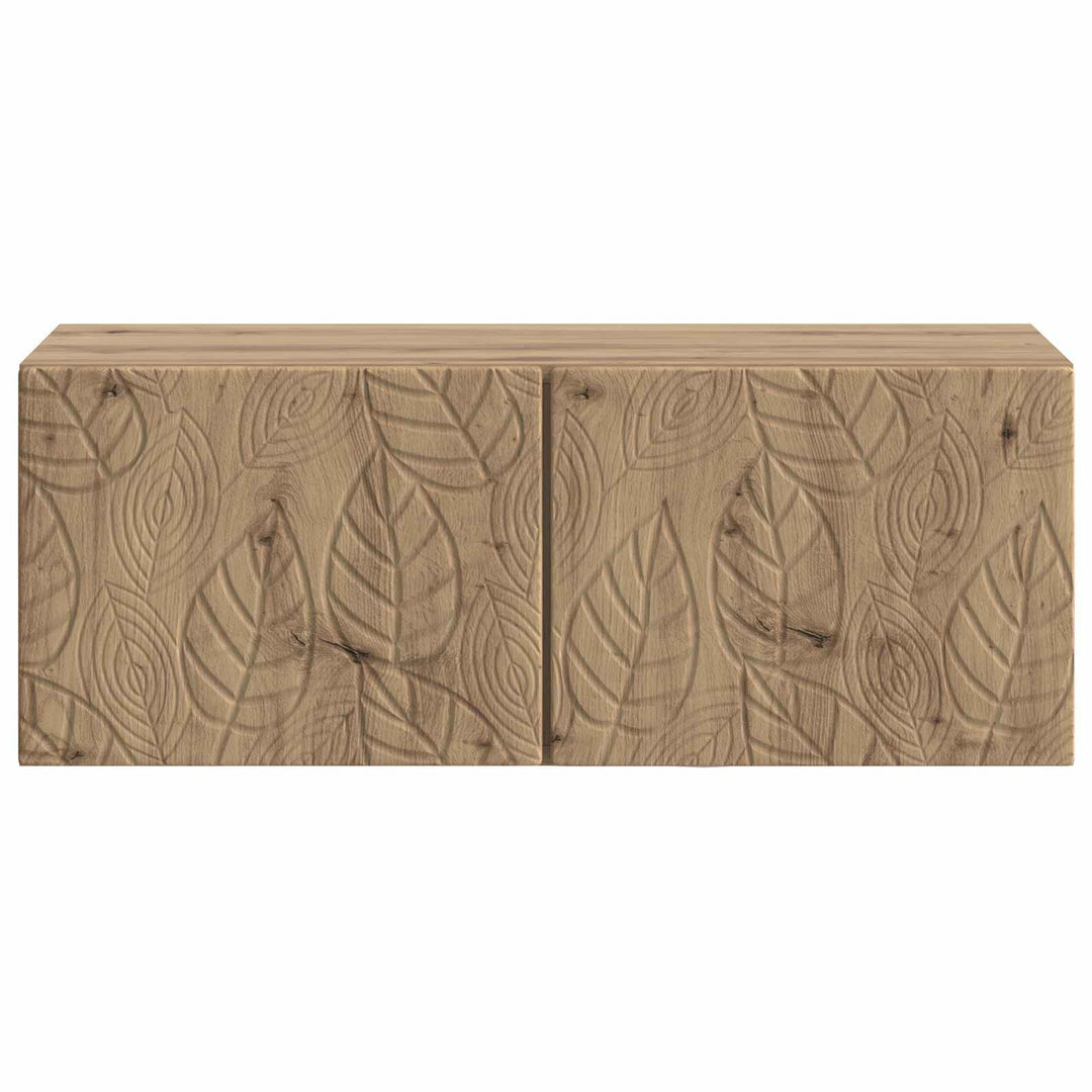 Væghængt TV-skab 98 x 31 cm Artisan-eg Konstrueret træ