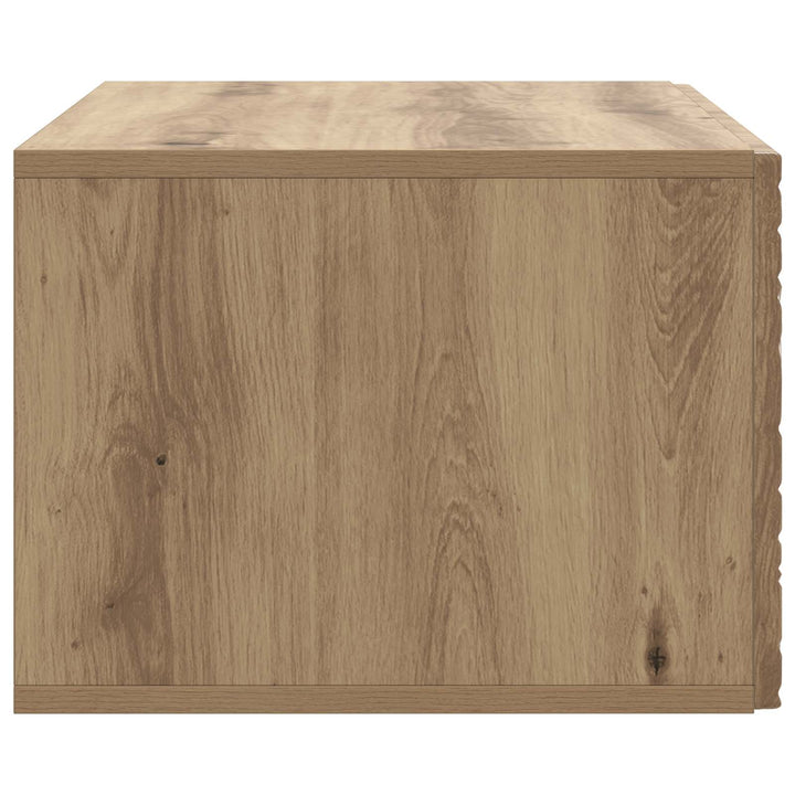 Væghængt TV-skab 98 x 31 cm Artisan-eg Konstrueret træ