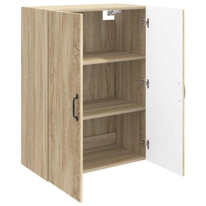 Vægmonteret skab Sonoma-eg 66 x 34,5 x 90 cm Konstrueret træ