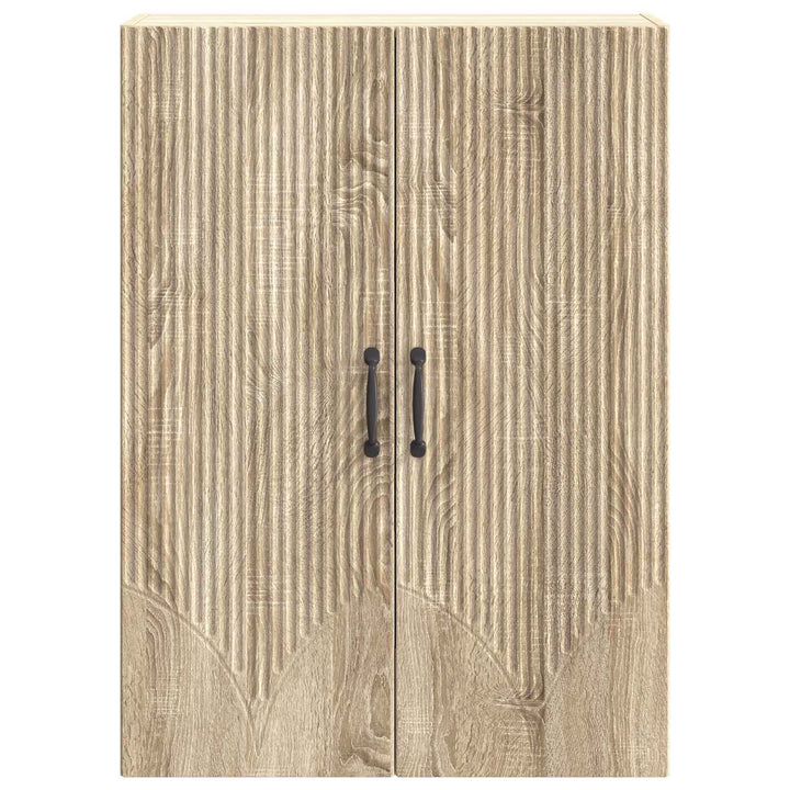 Vægmonteret skab Sonoma-eg 66 x 34,5 x 90 cm Konstrueret træ