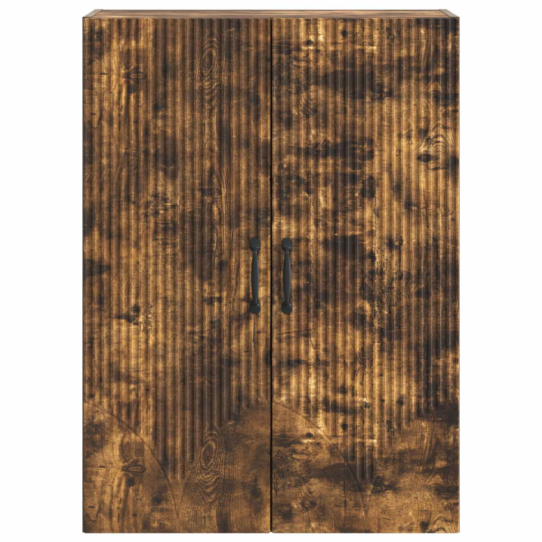 Vægmonteret skab 66 x 34,5 x 90 cm Konstrueret træ Røget eg