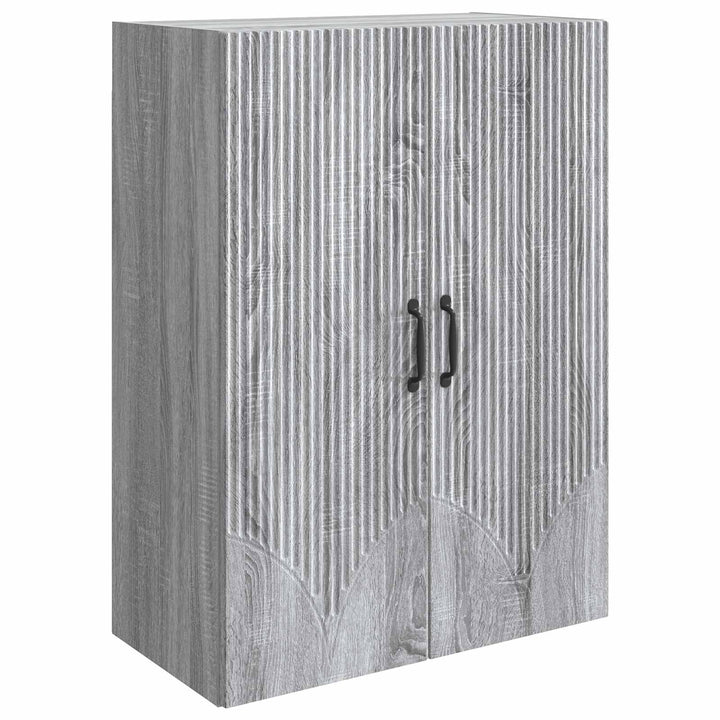 Vægmonteret skab 66 x 34,5 x 90 cm Konstrueret træ Grå Sonoma