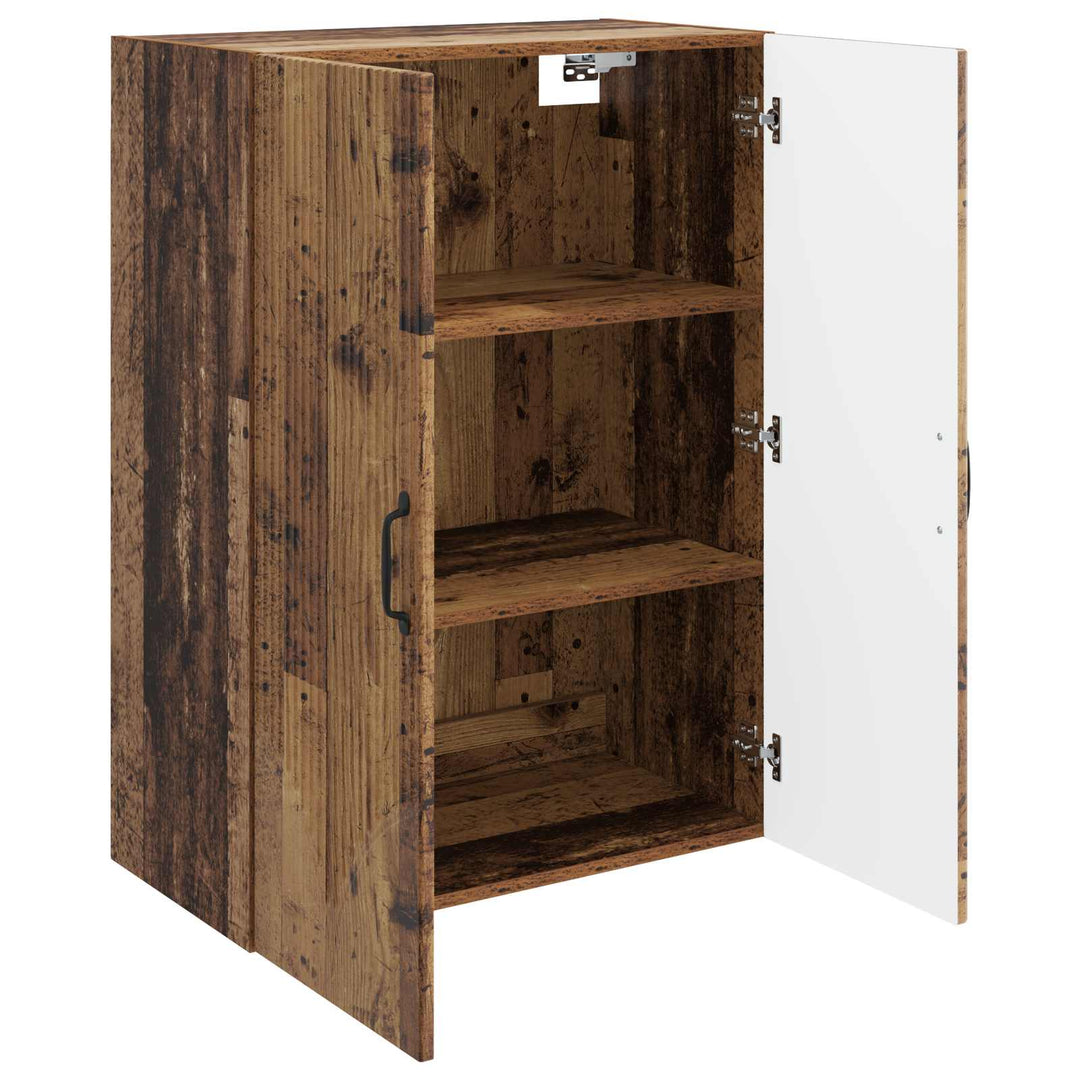 Vægmonteret skab Gammelt træ 66 x 34,5 x 90 cm Konstrueret træ