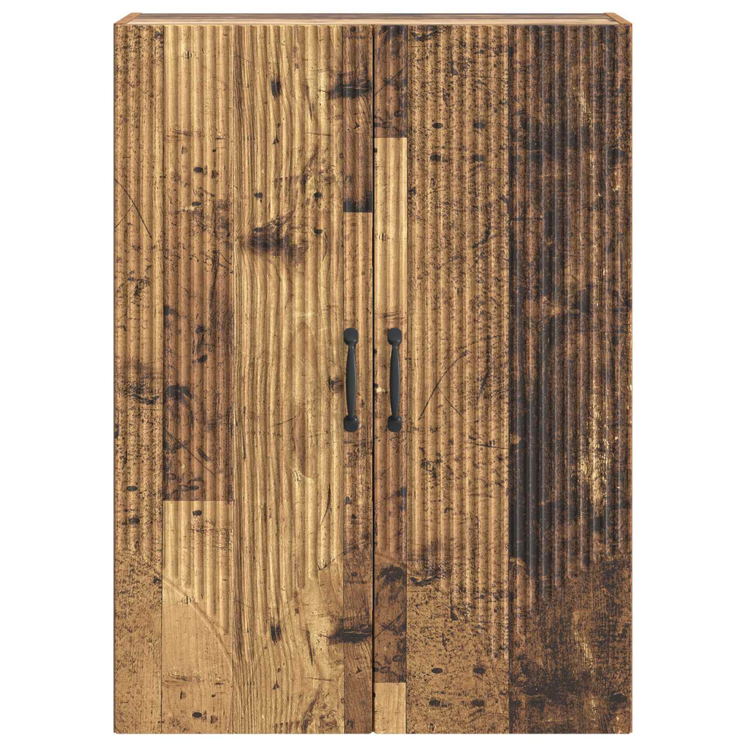 Vægmonteret skab Gammelt træ 66 x 34,5 x 90 cm Konstrueret træ