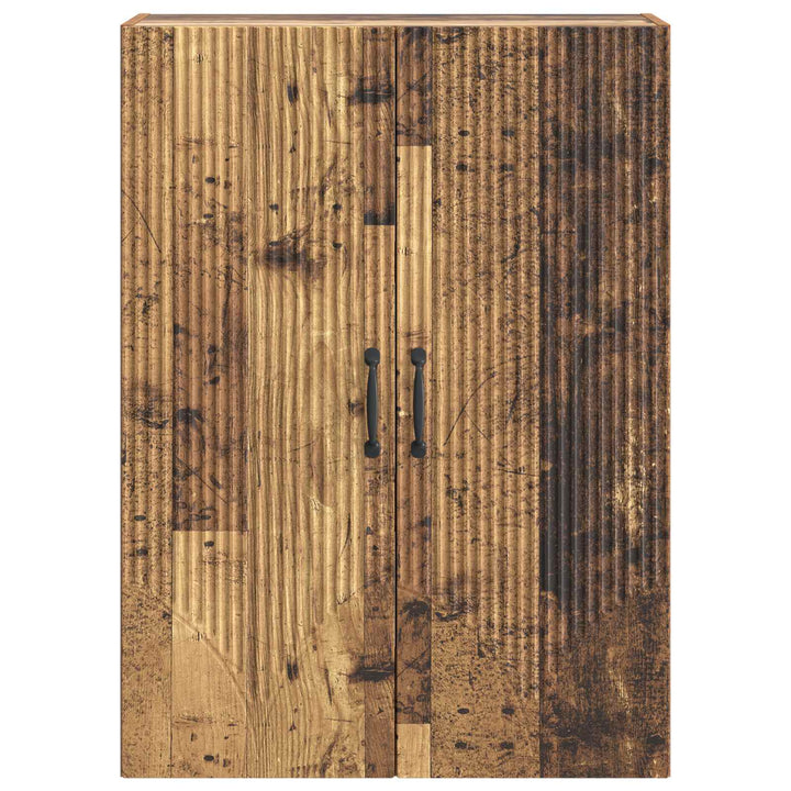 Vægmonteret skab Gammelt træ 66 x 34,5 x 90 cm Konstrueret træ