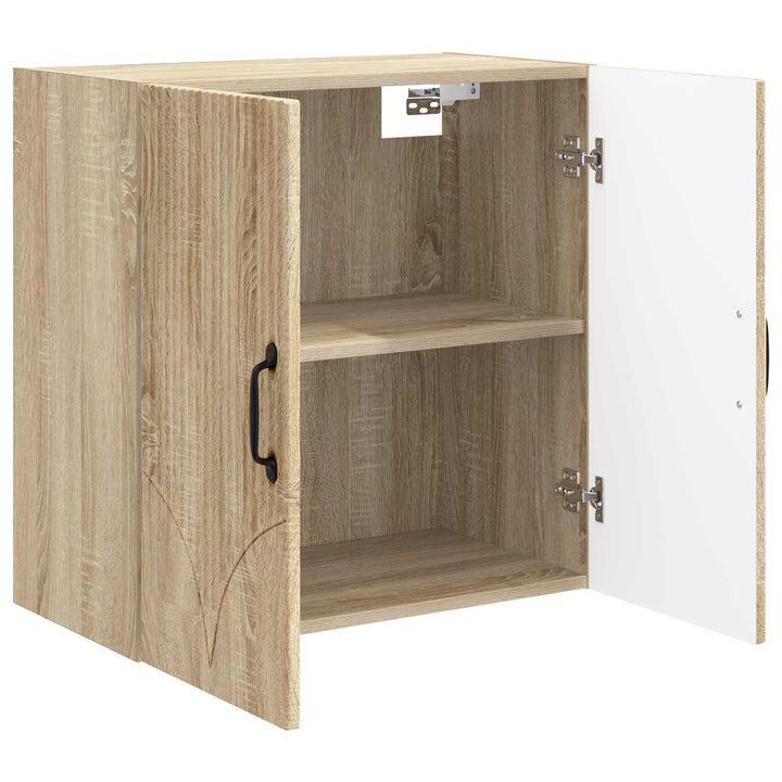 Vægmonteret skab Sonoma-eg 59 x 31 x 60 cm Konstrueret træ