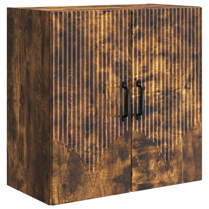 Vægmonteret skab 59 x 31 x 60 cm Konstrueret træ Røget eg