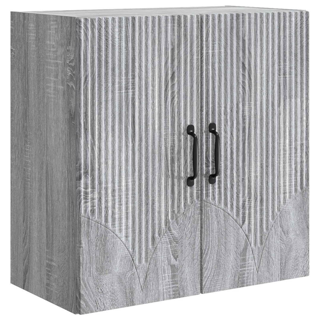 Vægmonteret skab 59 x 31 x 60 cm Konstrueret træ Grå Sonoma
