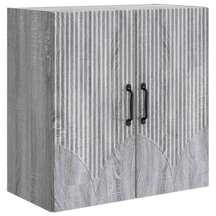 Vægmonteret skab 59 x 31 x 60 cm Konstrueret træ Grå Sonoma