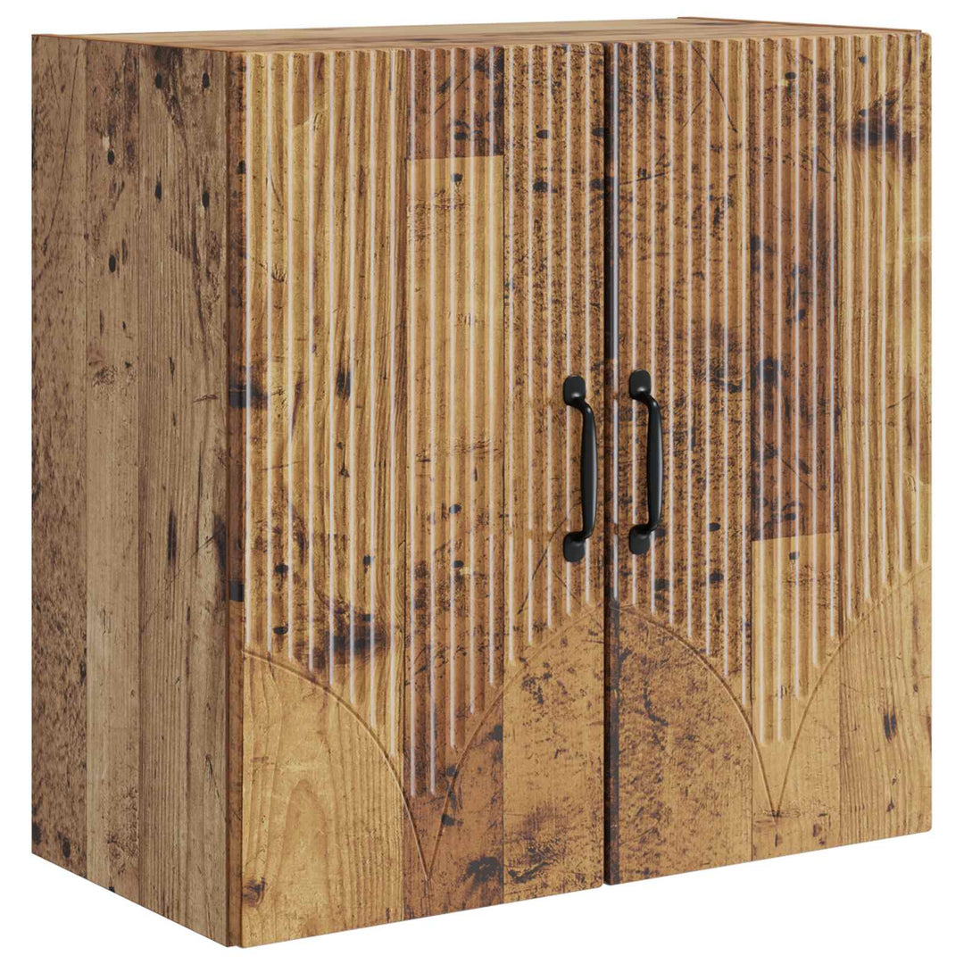 Vægmonteret skab Gammelt træ 59 x 31 x 60 cm Konstrueret træ