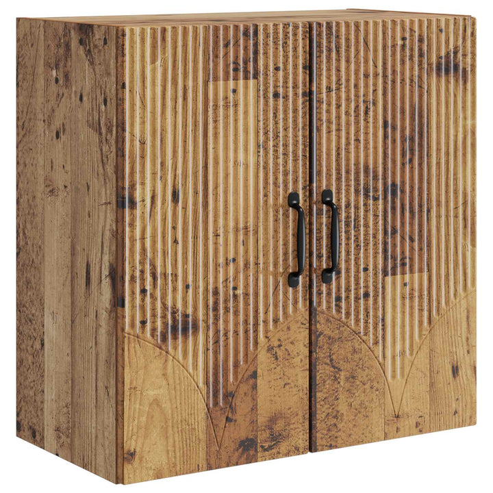 Vægmonteret skab Gammelt træ 59 x 31 x 60 cm Konstrueret træ