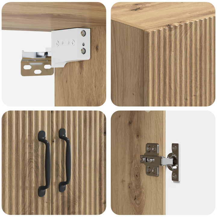 Vægmonteret skab Artisan-eg 59 x 31 x 60 cm Konstrueret træ